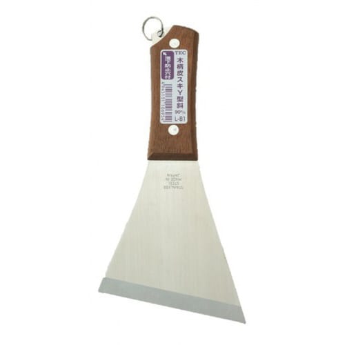 落下防止穴付 木柄ステン皮スキ