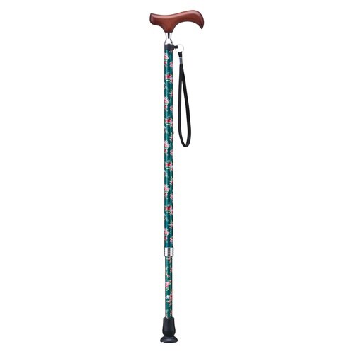 E−255A 愛杖 伸縮式 花柄GR