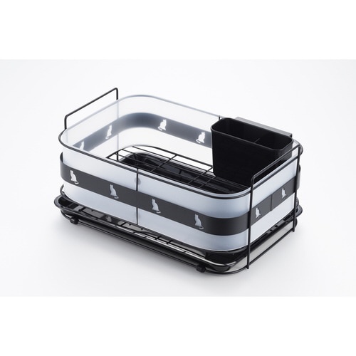 クロネコキッチン 水切りカゴ黒