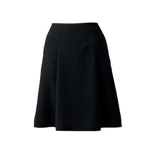 ソフトプリーツスカートFS45887ブラック21号