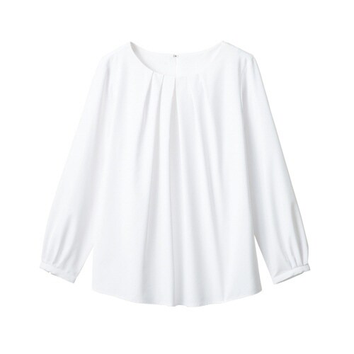 センターブラウス FB75590 ホワイト7号