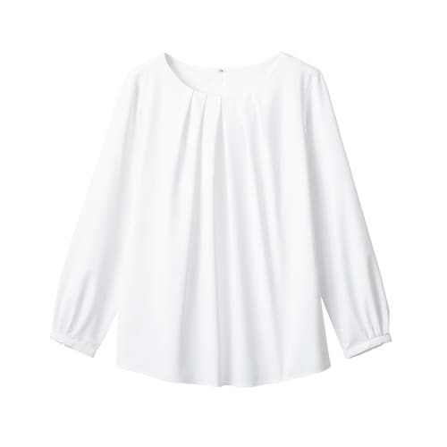 センターブラウス FB75590 ホワイト17号