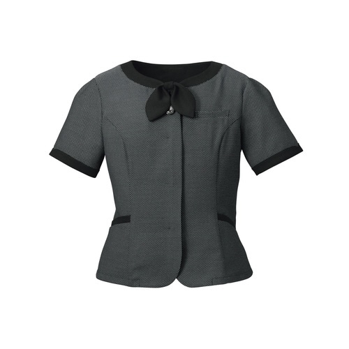 オーバーブラウスリボンFB71381グレー23号