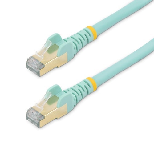 Cat6a LANケーブル 7m アクア