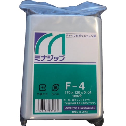 ミナ チャック付ポリエチレン袋 「ミナジップ」F−