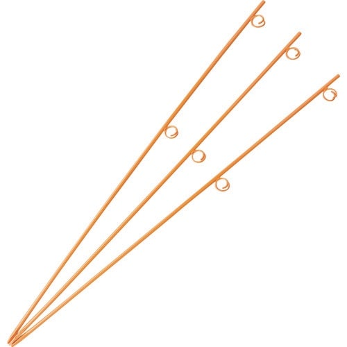 緑十字 ロープ張り支柱(2段式) オレンジ ロープ