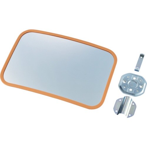 緑十字 小型カーブミラー 壁角45 295×440