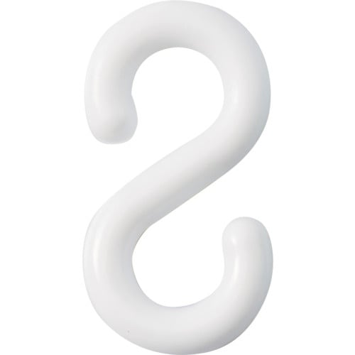 緑十字 S字フック 白 PF−6W 線径6mmΦ