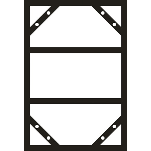 緑十字 スライドアングル(消防・危険物標識用フレー