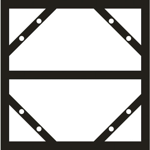 緑十字 スライドアングル(消防・危険物標識用フレー