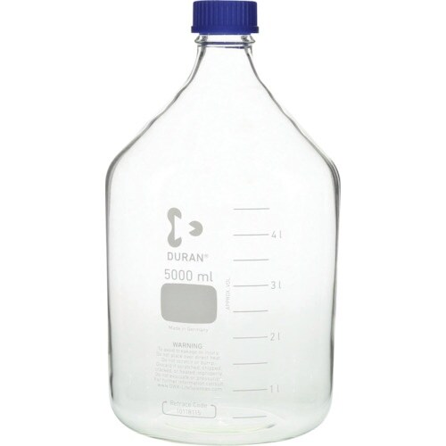 SIBATA 耐熱ねじ口びん 青キャップ付 500