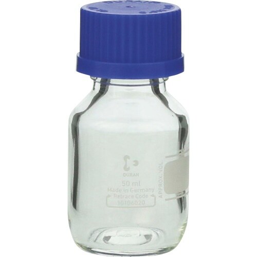 SIBATA 耐熱ねじ口びん 青キャップ付 50m