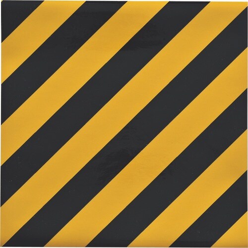 緑十字 トラ柄粘着シート 黄/黒 TR5−A 30