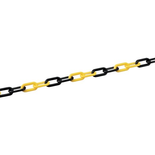 緑十字 プラスチックチェーン 黄/黒 PT−830