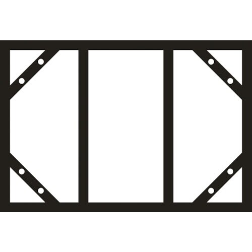 緑十字 スライドアングル(消防・危険物標識用フレー