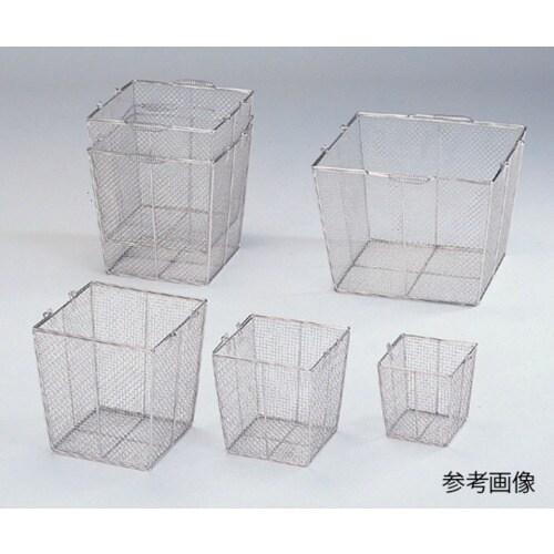 AS ステンレス角型洗浄カゴ(テーパ付)大