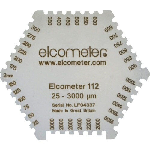 elcometer 六角形ウェットフィルム膜厚計