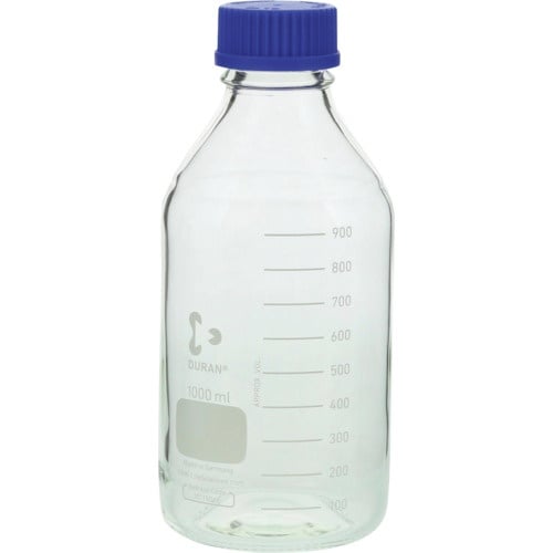 SIBATA 耐熱ねじ口びん 青キャップ付 100