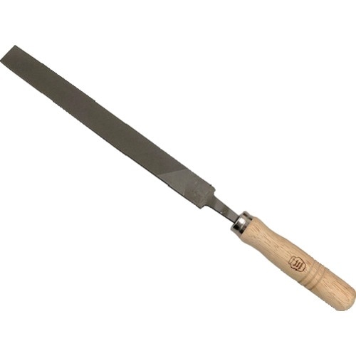 ツボサン 平 200mm 荒目 木柄付 BP入り