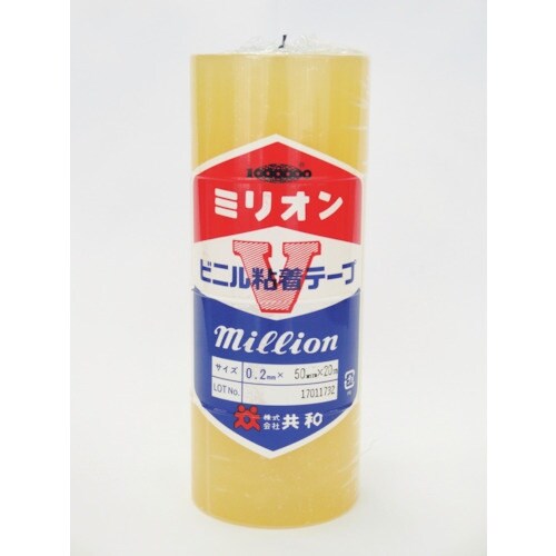 共和 ビニルテープ 50mm×20m 透明 4巻入