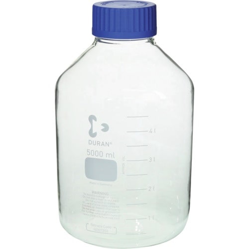 SIBATA 耐熱ねじ口びん 広口 青キャップ付