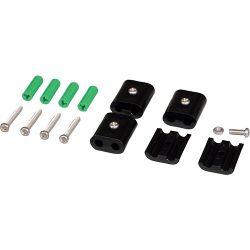 光 メッシュパネル用パーツ ジョイント金具 黒 4