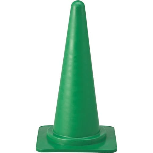 緑十字 カラーコーン 緑 高さ700mm RC−1