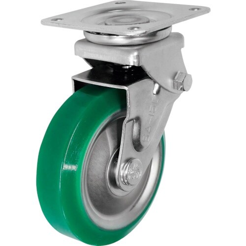 シシク 緩衝キャスター 自在 150径 ウレタン車