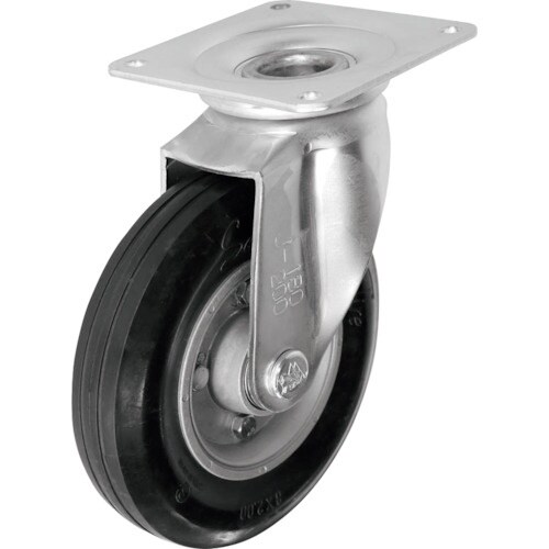 シシク セミニューマチック車輪付キャスター 自在