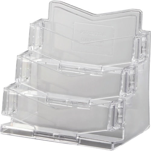 光 名刺ホルダー 3段 透明