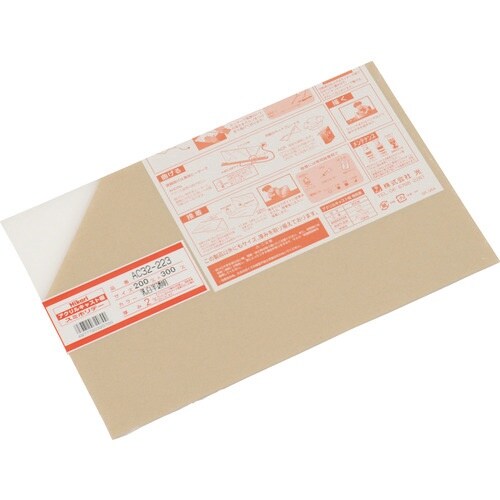 光 アクリルキャスト板 乳白半透明 200X300