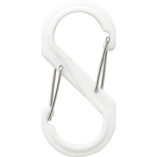 光 S型カラビナ 小 ホワイト