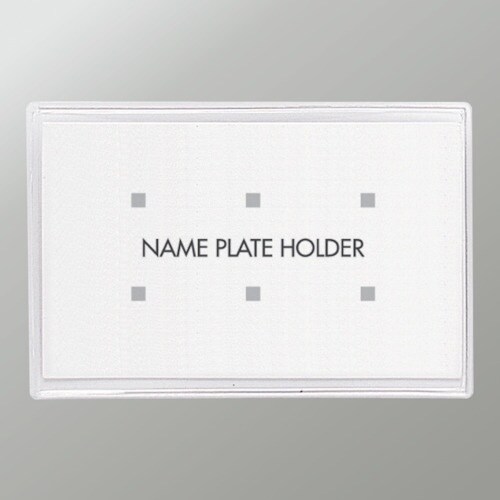 OP ソフト名札 名刺サイズ 両用クリップ 1枚