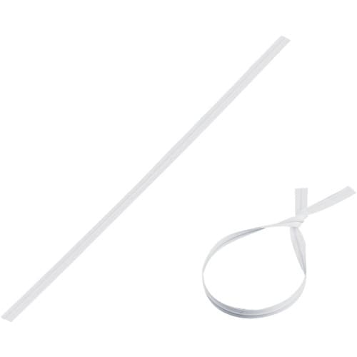 緑十字 ビニールタイ 白 金具37(白) 4mm幅