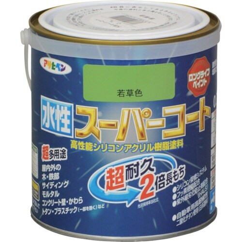 アサヒペン 水性スーパーコート 0.7L 若草色