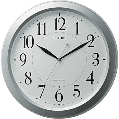 RHYTHM 電波 壁掛け時計(アナログ表示) 暗