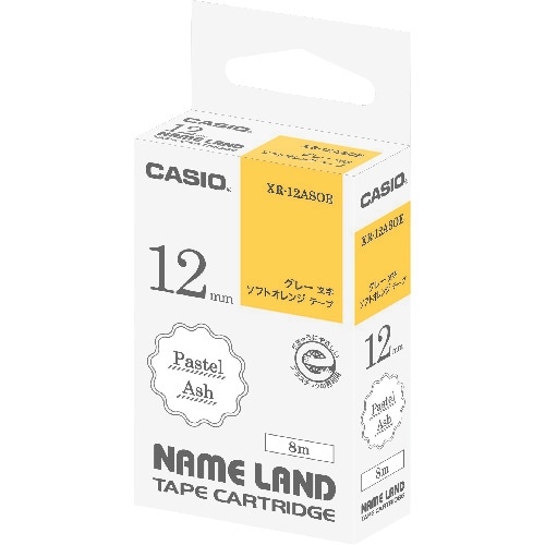 カシオ ネームランド用アッシュテープ、ソフトオレン