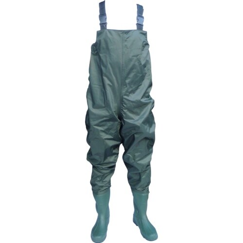 富士手袋 ナイロン胴付水中長靴モスグリーン