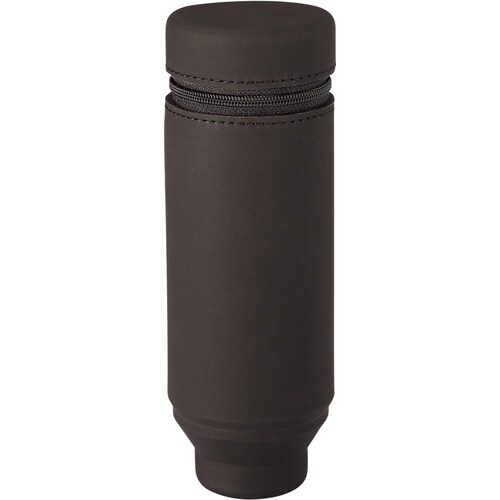 LIHIT スタンドペンケース 丸形タイプ ブラッ