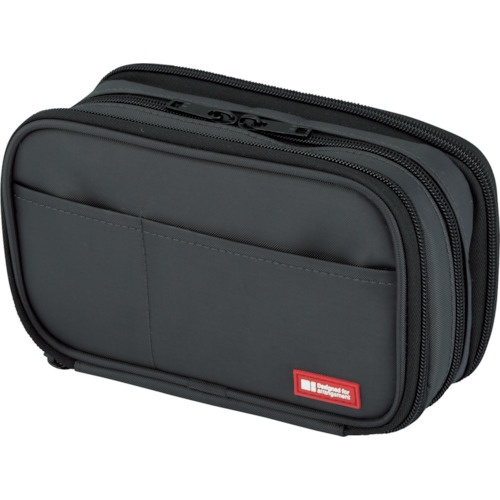 LIHIT ペンケース(ブックタイプ)トリプル 黒