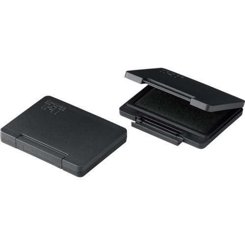 シヤチハタ 強着スタンプ台タート金属用大形 黒