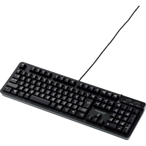 ELECOM USBハブ付有線プレミアムメンブレン