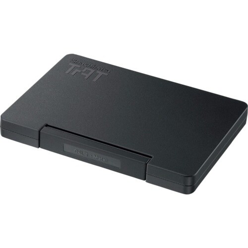 シヤチハタ 強着スタンプ台タート金属用特大形 黒