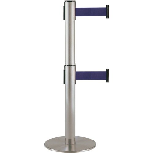 テラモト 2段式ベルトパーテーション ロイヤルブル