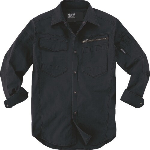 XEBEC 長袖シャツ2273−90−L クロ