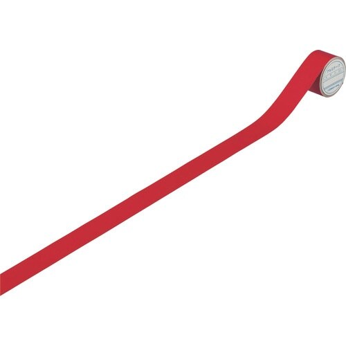 緑十字 配管識別テープ 赤 AH501(S小) 2