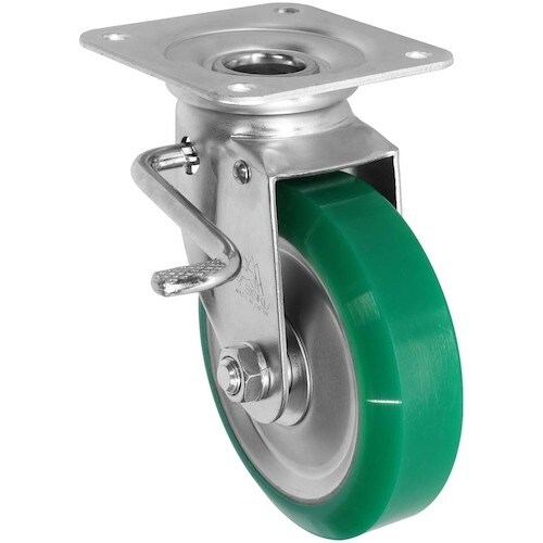 シシク スタンダードプレスキャスター 自在左ストッ