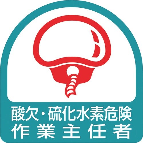 ユニット ステッカー 酸欠・硫化水素危険作業主任者