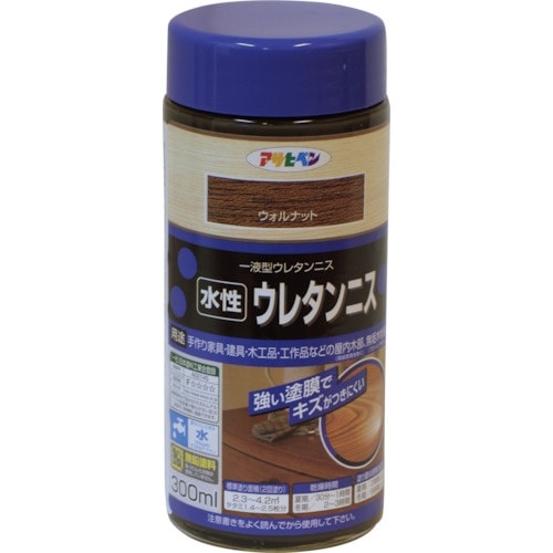 アサヒペン 水性ウレタンニス 300ML ウォルナ