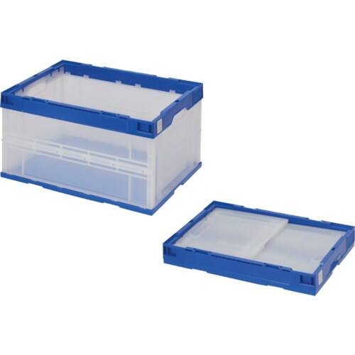 テラモト 折りたたみコンテナ ふたなし 50L